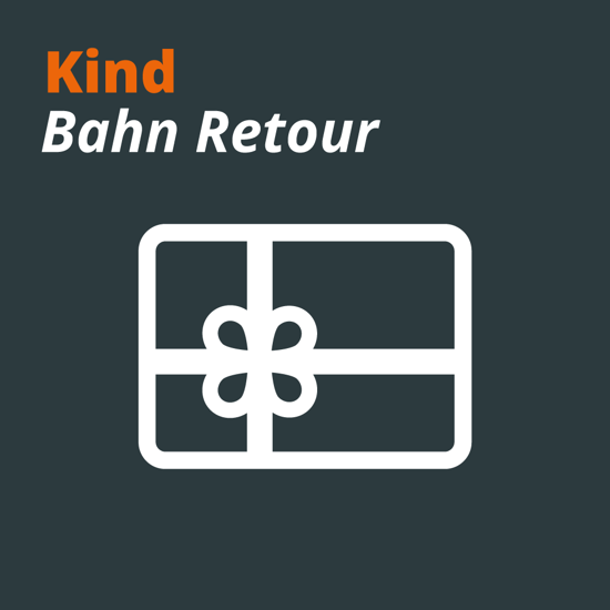 Immagine di Warengutschein Bahn Retour Kind
